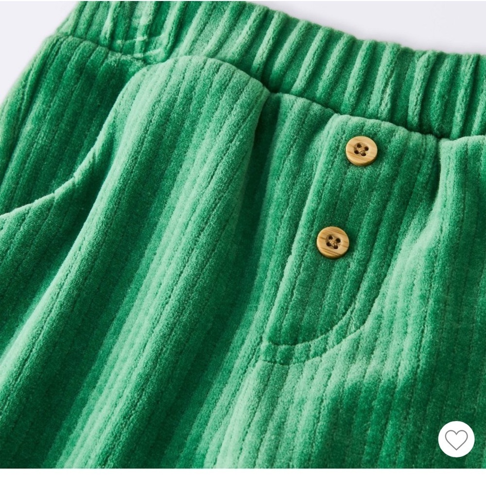 NWT Cloud Island Holiday Cream and Green Baby Corduroy Outfit- 18M - Picture 10 of 10